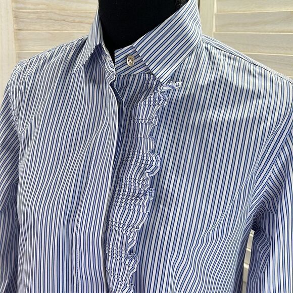 Le Sarte Pettegole Stripe Shirt Blouse 44 / 8 - Picture 2 of 13